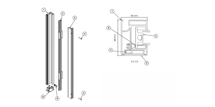Store Vertical Extérieur Résistant Au Vent